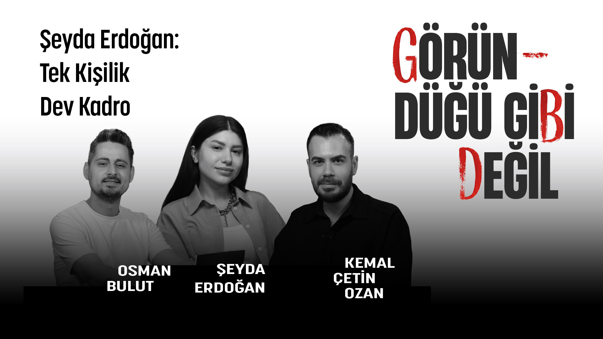 Şeyda Erdoğan: Tek Kişilik Dev Kadro